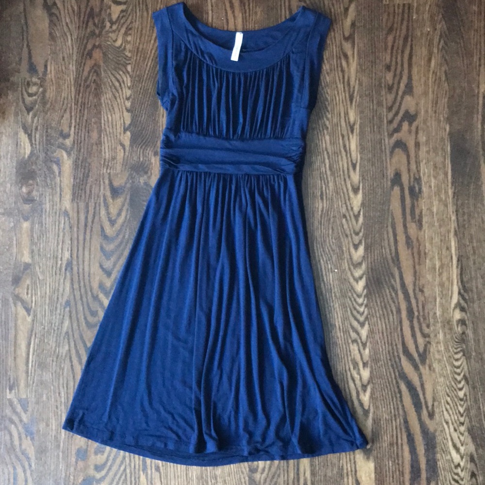 ModCloth Gilli navy blue sleeveless dress sz small